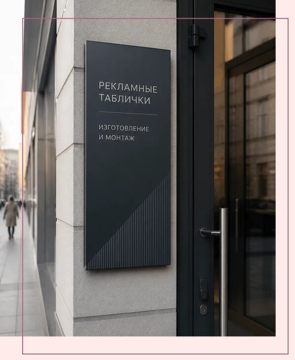 Рекламные таблички в Мариинске по цене от 4589 р. | Аванза-Мрн