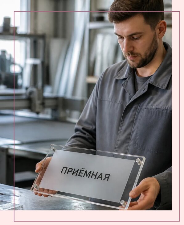Таблички из оргстекла на заказ в Мариинске от 3977 р. | Аванза-Мрн